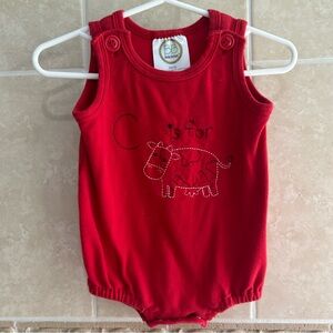 Blanks Boutique C is for Cow red bubble